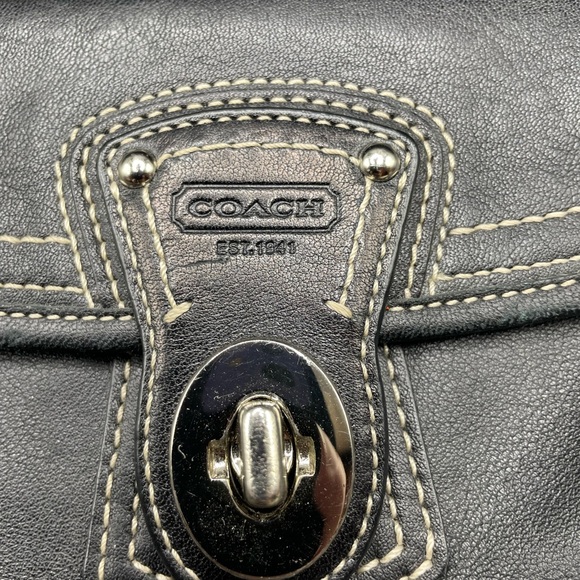 Coach Black Leather Women's Wristlet - Picture 2 of 6